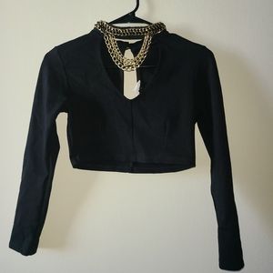 AGACI Gold Chain Crop Top